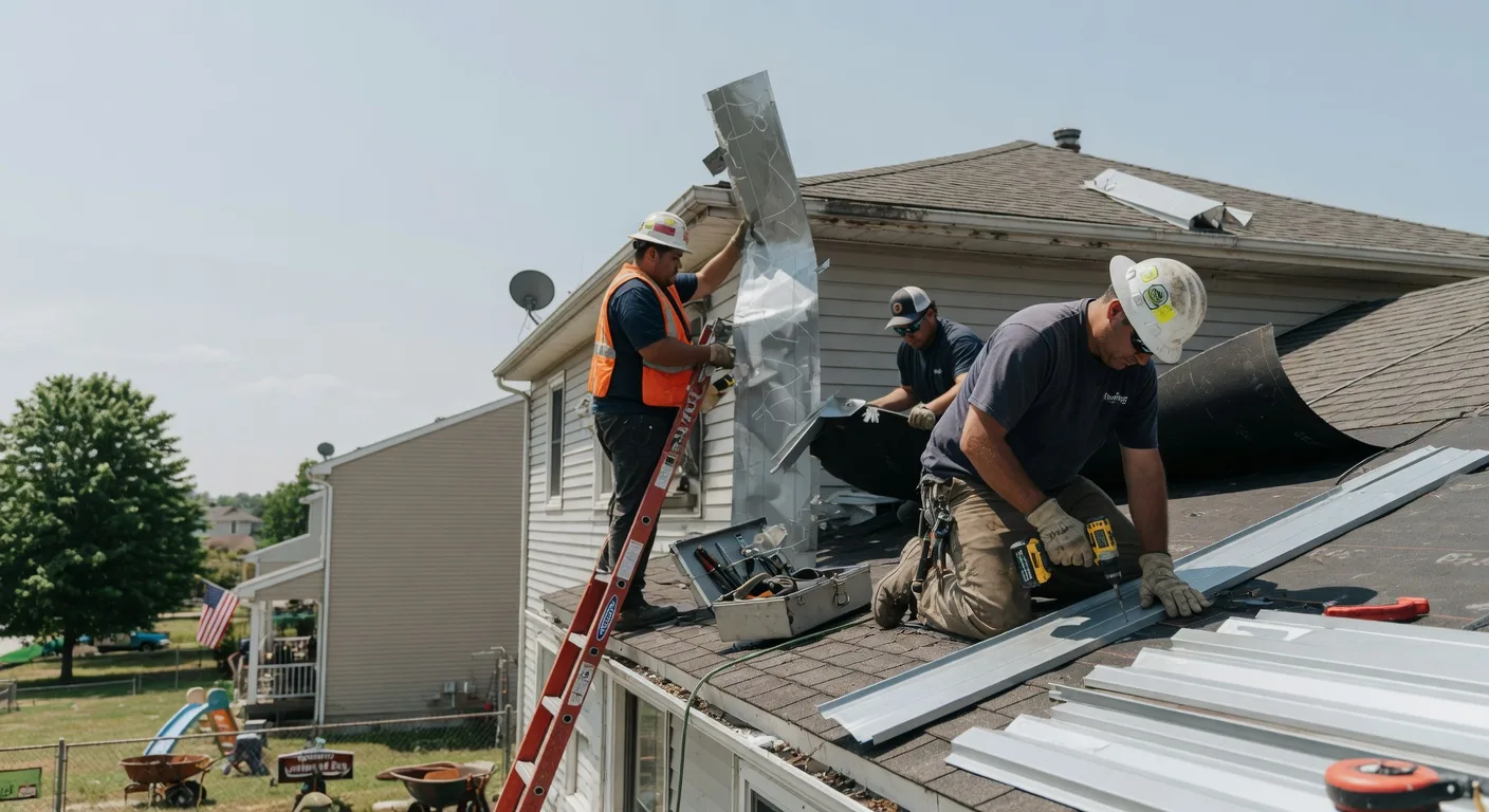 Storm Damage Metal Roof Repair in Hill City, ID
